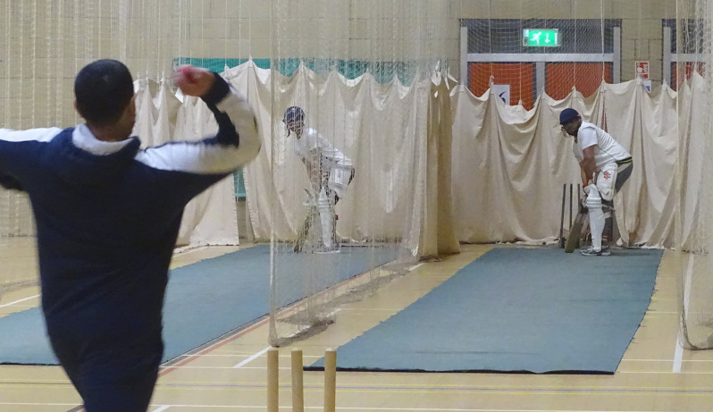 indoor cricket net