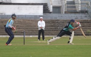 ECB City Cup - Bilal Hamid in action for Bradford