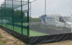 new heslington cricket club outdoor cricket nets, built by total play ltd